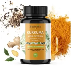 Kurkuma z Piperyną 95% Ostryż Długi Imbir Witamina C
